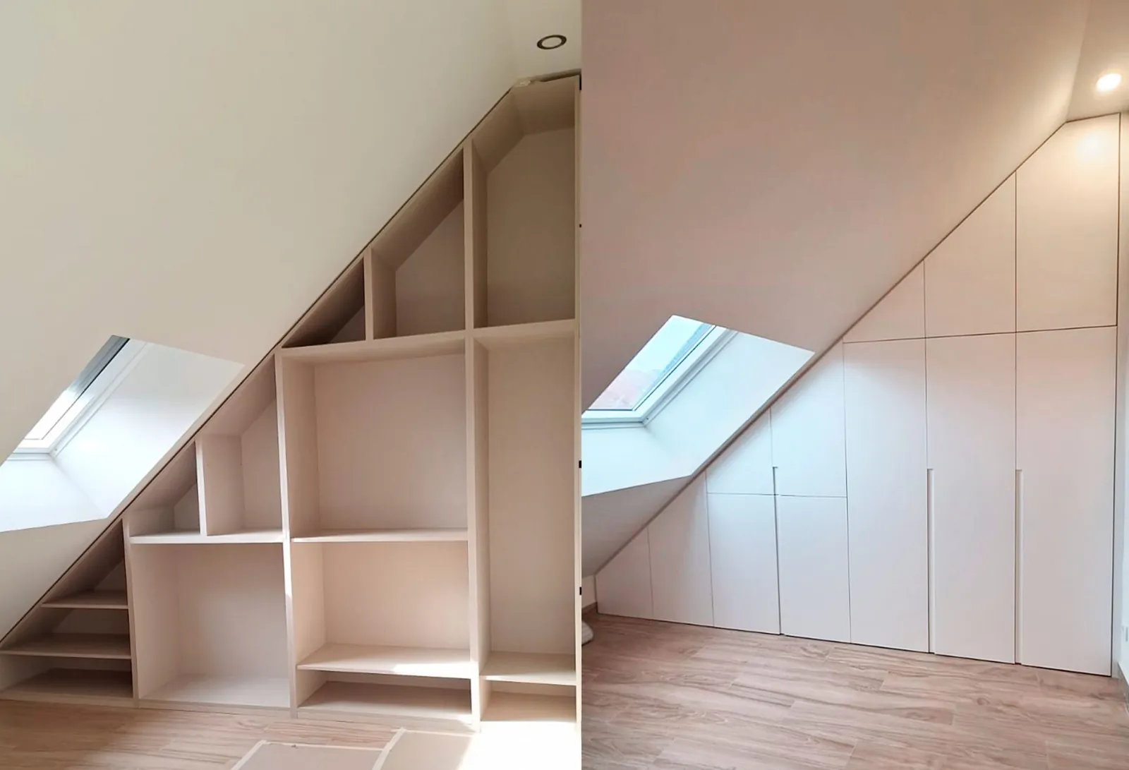Un dormitorio abuhardillado a medida