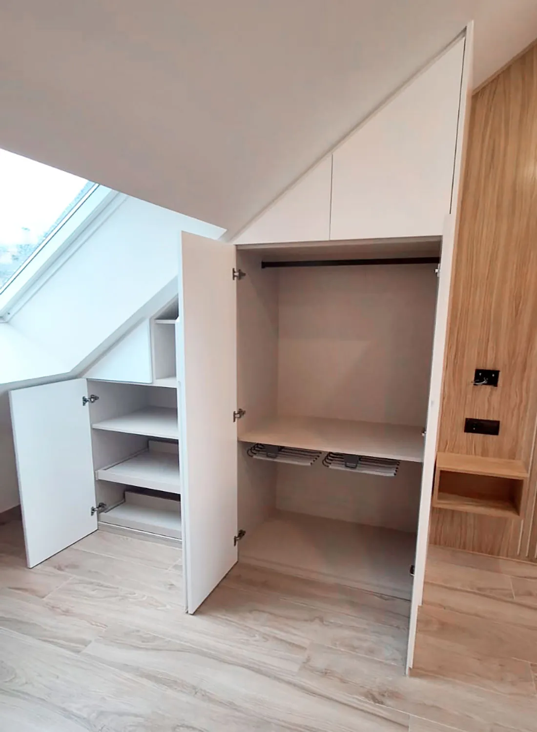 Un dormitorio abuhardillado a medida