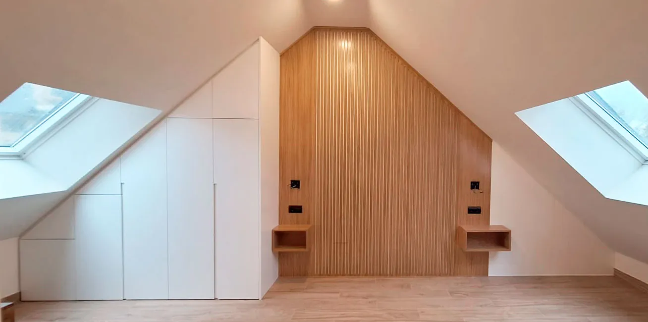 Un dormitorio abuhardillado a medida