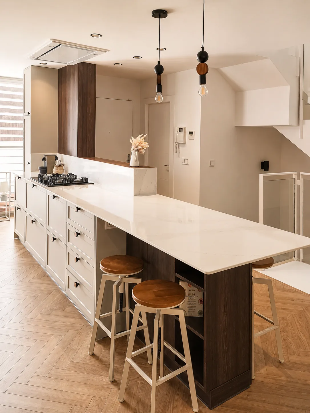 Una isla para cocinar, trabajar y compartir