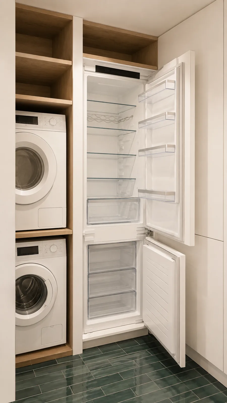 Una cocina estrecha que lo integra todo