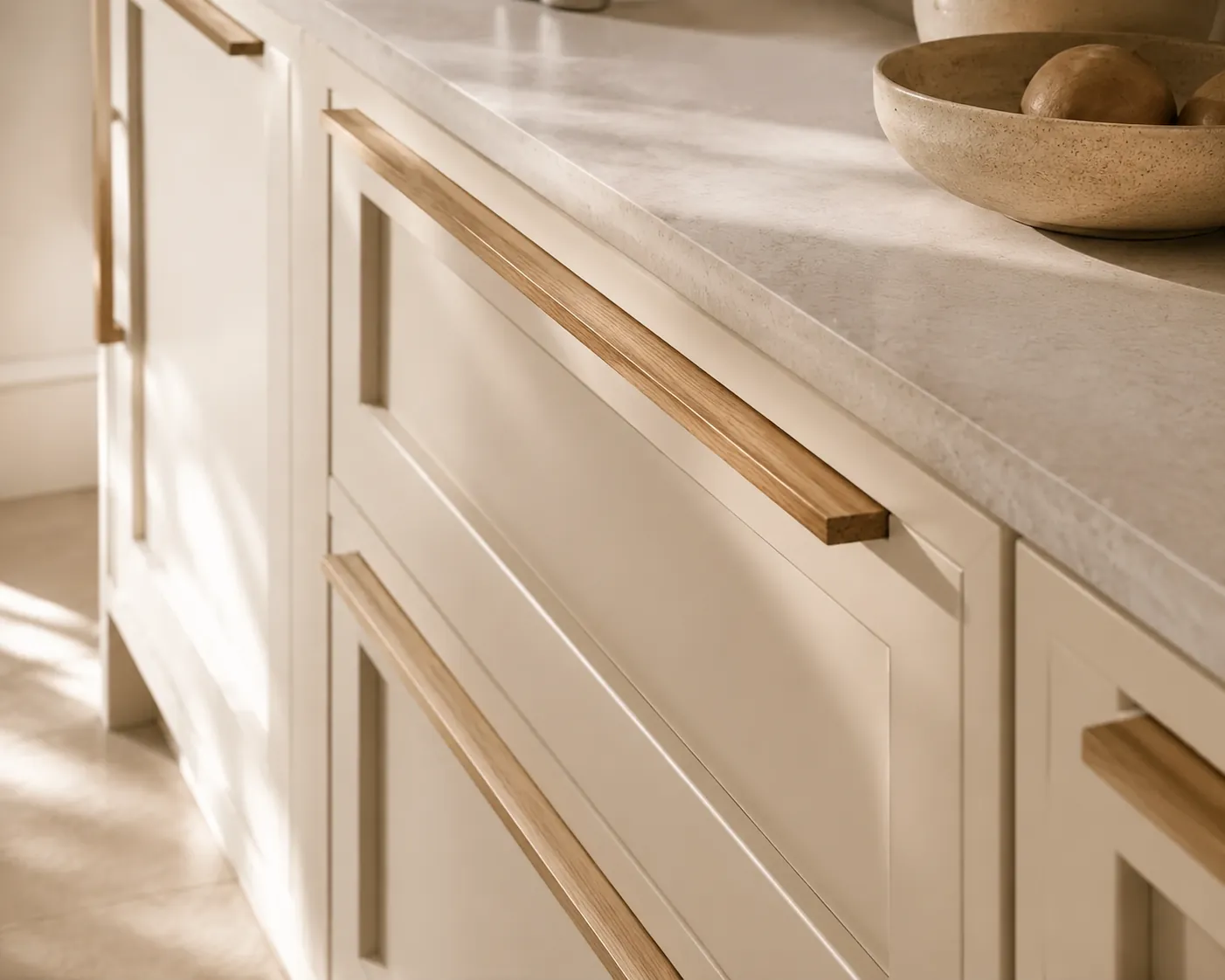Madera o tonos cálidos